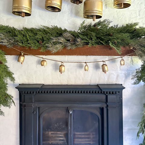 Antique Gold Bell Garland