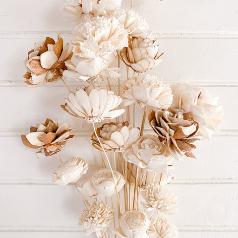 Bleached and Natural Floral Bouquet