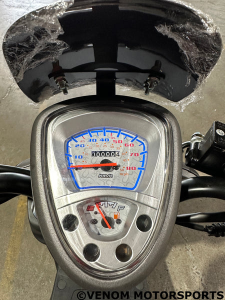 50cc scooter speedometer venom roma 49cc moped scooter kmh speedometer
