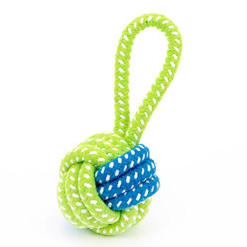 dog ball on rope