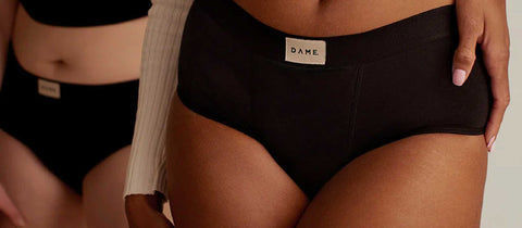 dame reusable period pants in black