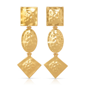 Ophelia Square Malachite Stud Earrings in 18kt Gold Vermeil on Sterling  Silver – BRYONY BEL.