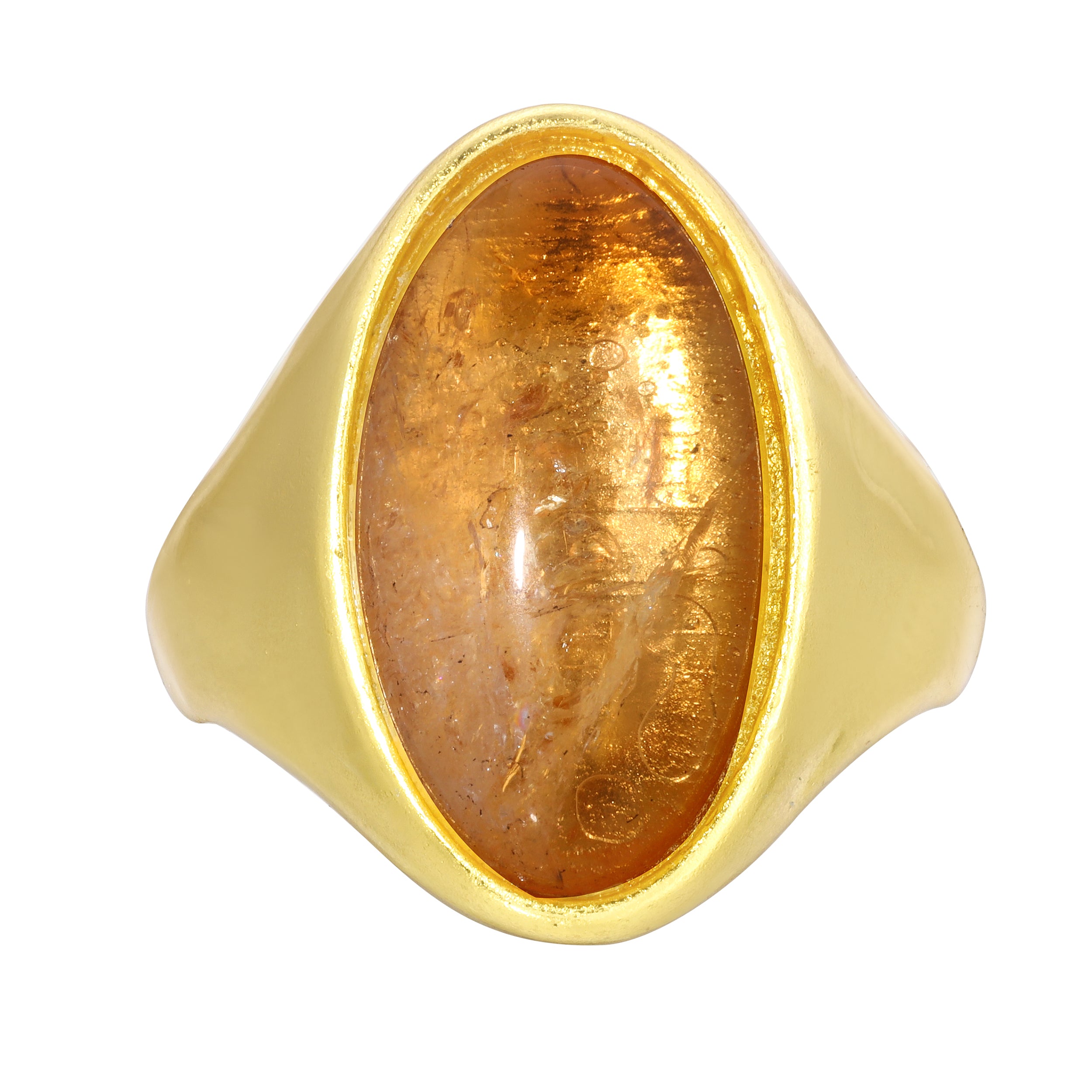 Image of Honeycomb Citrine Ring