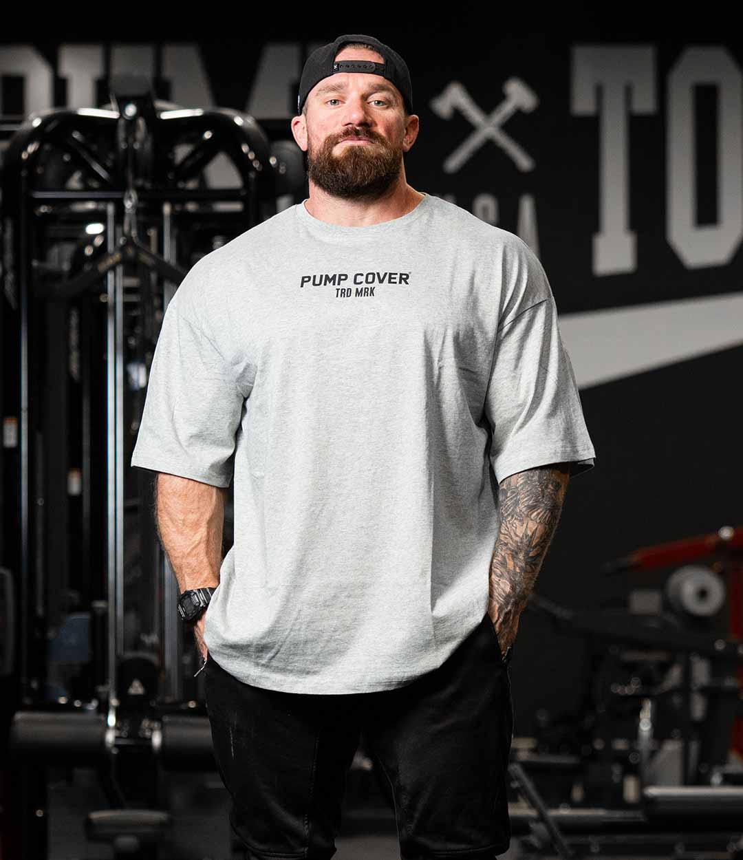 Just Keep Working Drop Shoulder Tee - Charcoal - All American Roughneck