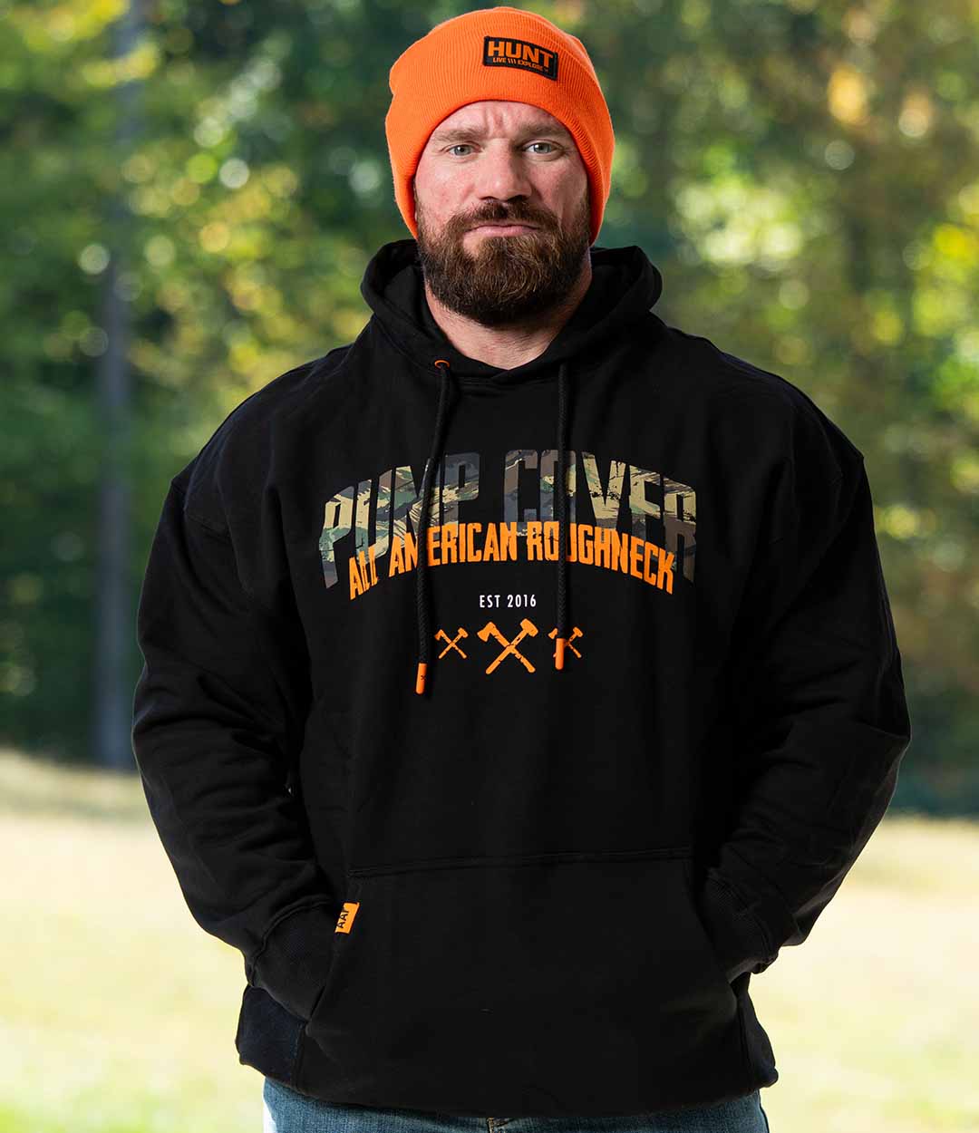 Orange WE-Camo Icon Work Hoodie - All American Roughneck