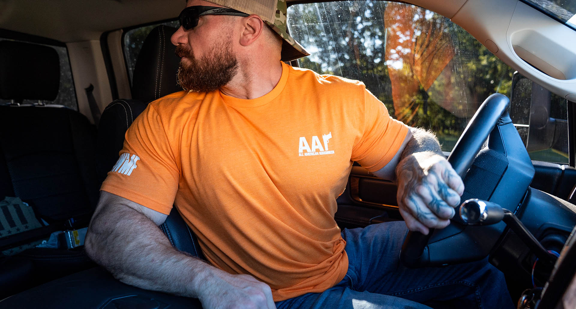 Orange Tee Truck Shot