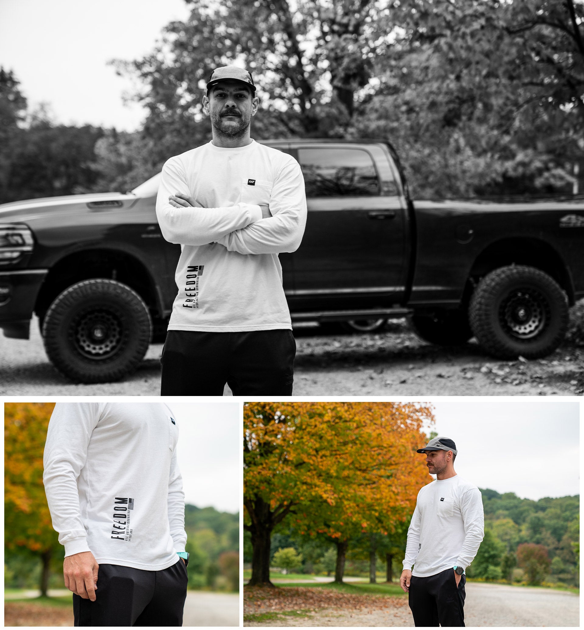 Freedom Long Sleeve Pocket Tee