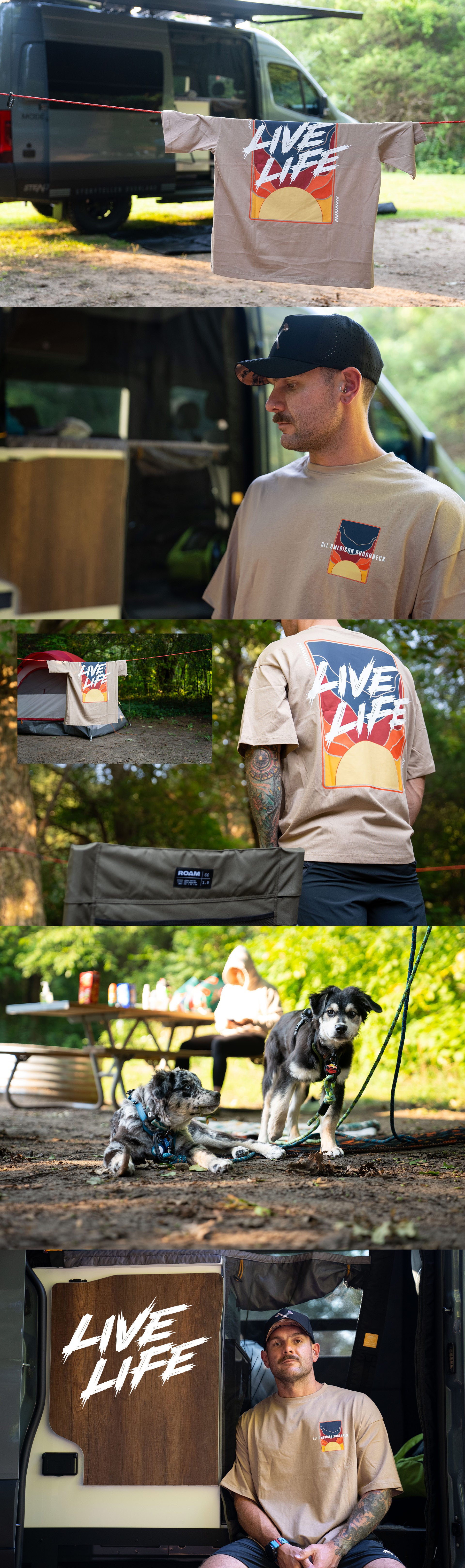 Live Life Drop Shoulder Tee