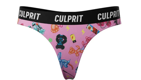 Balloon Animal themed thongs by culprit underwear