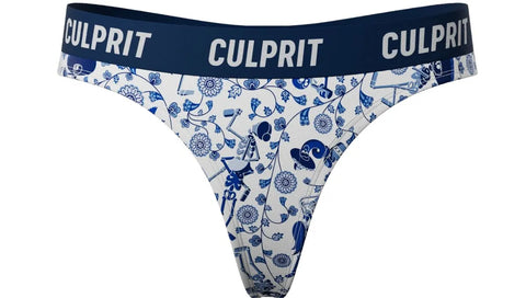 Day of the Dead themed thongs by culprit underwear