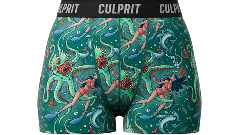 Get it kraken themed booty shorts from Culprit