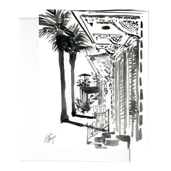 New Orleans Black & White Architecture Stationery Set