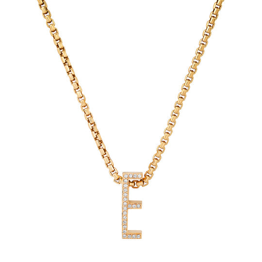 Lima Limon Initial Necklace Chunky Gold Rhinestone Necklace | Elevate Styles