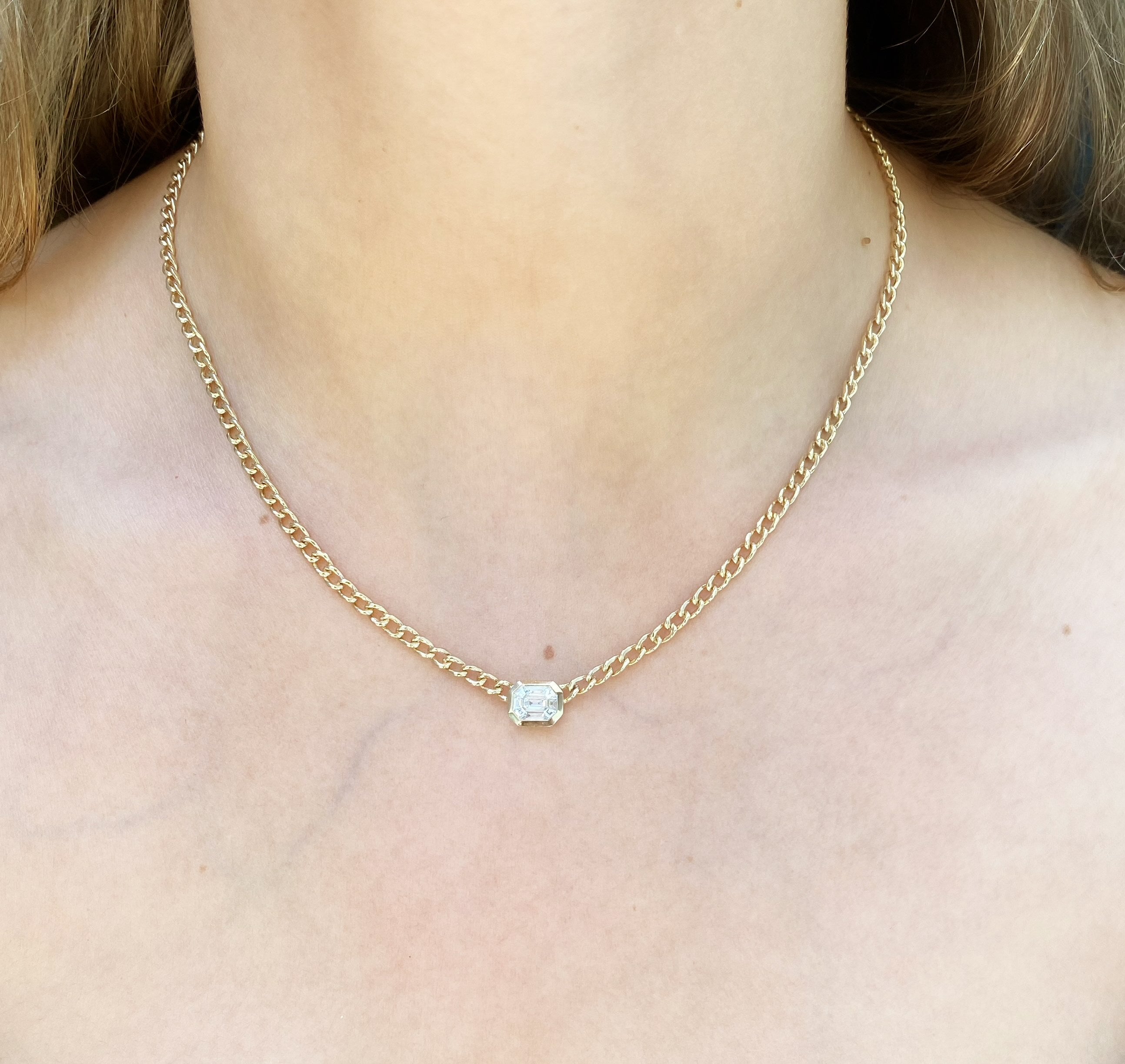 Baguette Necklace