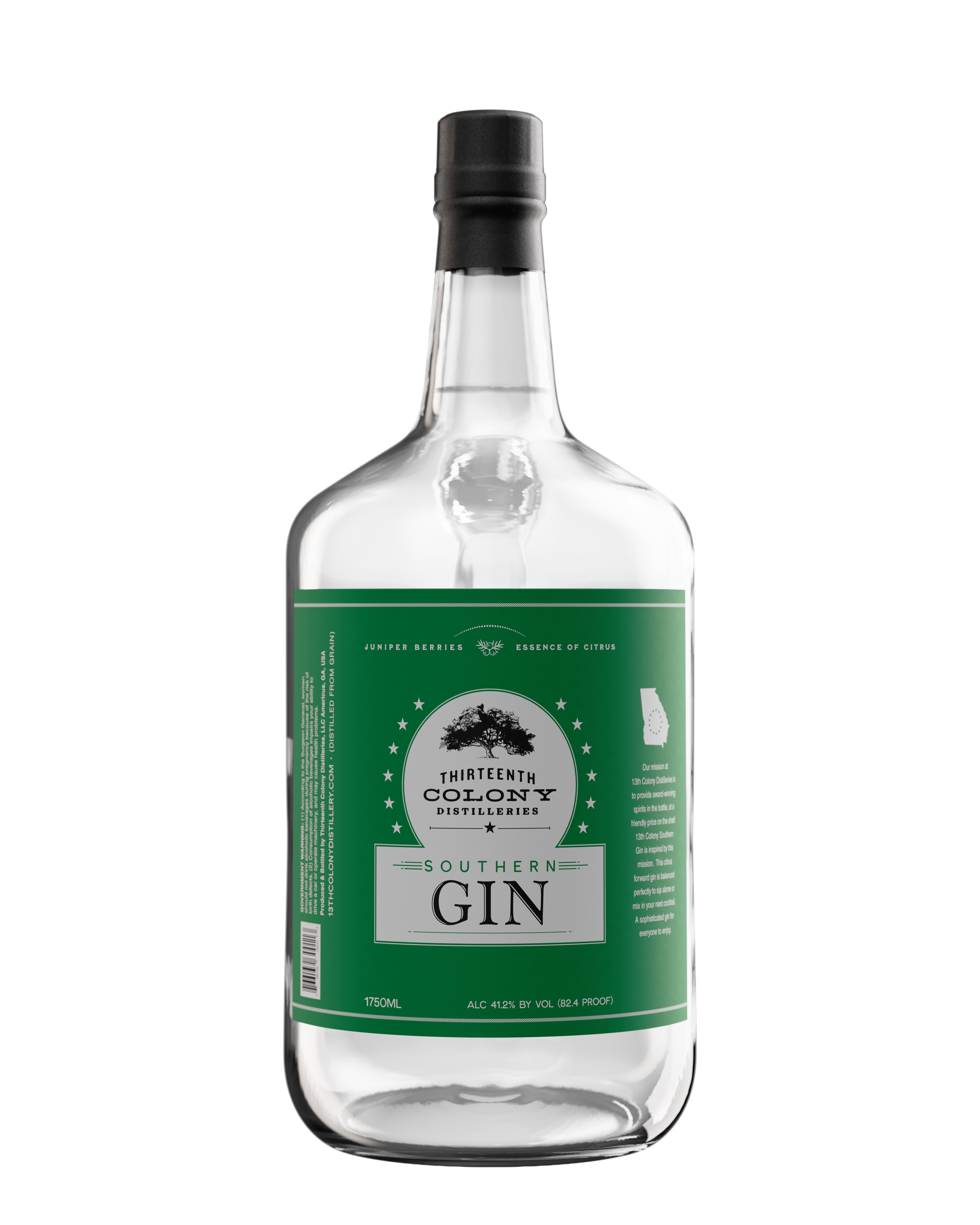 13th Colony Distillery Southern Gin 82.4 Proof - 1.75ml