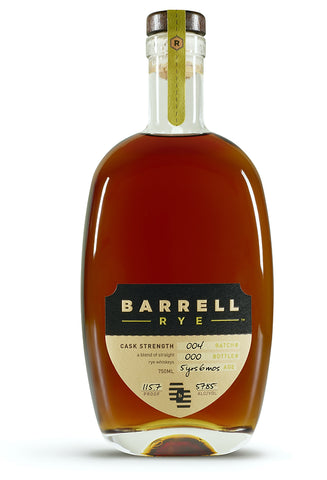 Image of Barrell Rye Batch 004 115.7 proof