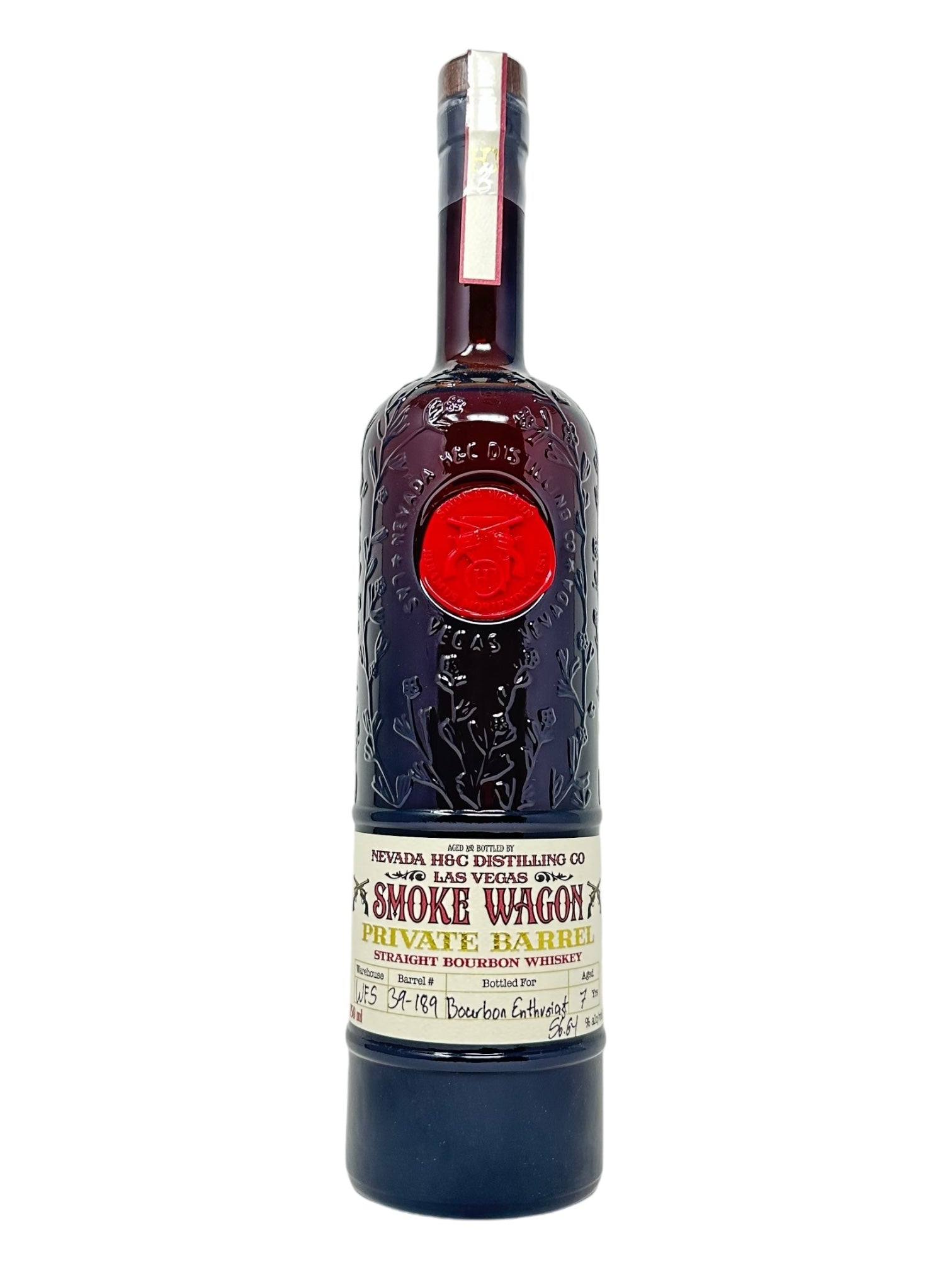 Smoke Wagon Private Barrel Bourbon Whiskey #39-189 - Selected by Bourbon Enthusiast - Seelbachs product image