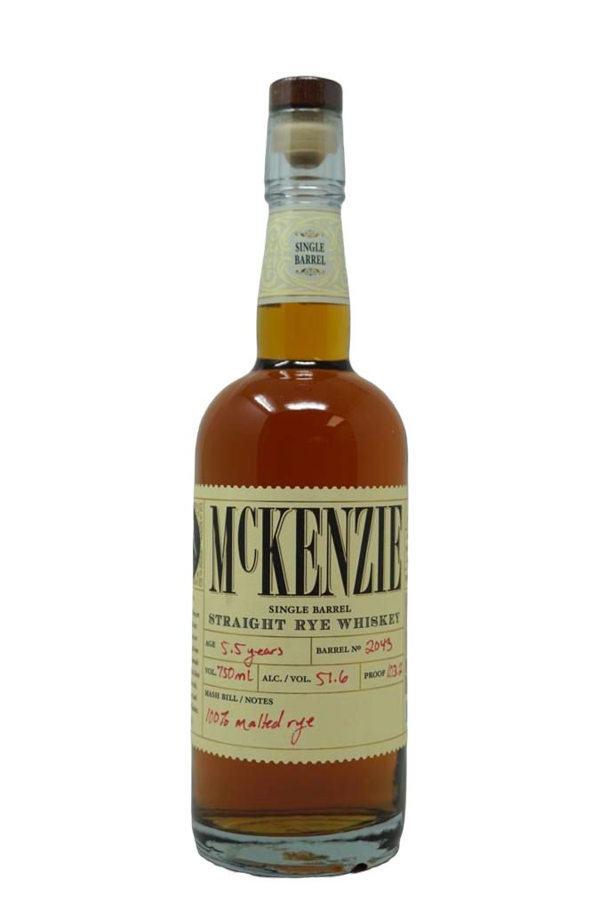 Image of McKenzie Single Barrel 5.5 Years Single Malt Rye #2043 103.2 proof -  Selected by PLDC