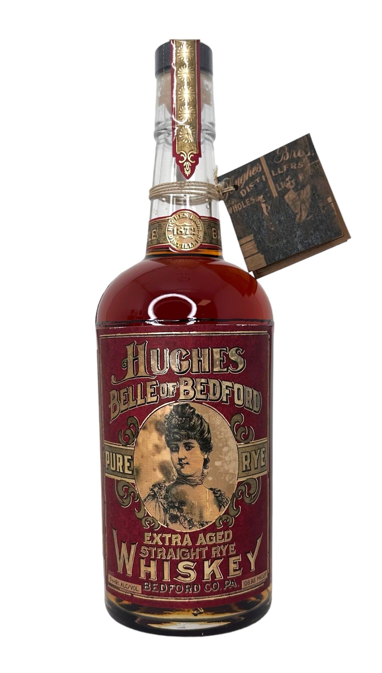 Image of Hughes Brothers "Belle of Bedford" Extra Aged 10-Year Single Barrel Rye Whiskey #3801