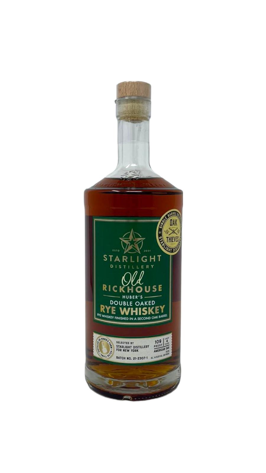 Image of Starlight Distillery Double Oaked Rye American - Selected by Oak & Thieves