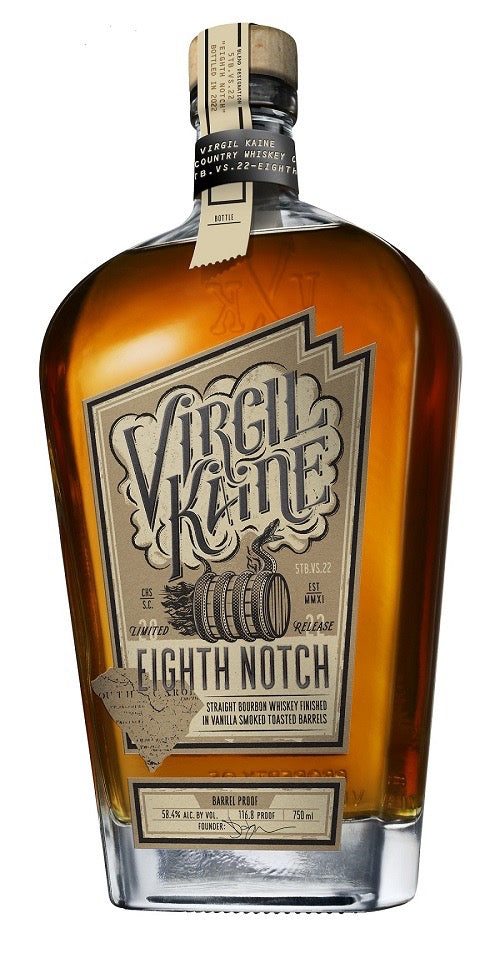 Image of Virgil Kaine Eighth Notch Straight Bourbon Whiskey Finished in Vanilla Smoked Toasted Barrels