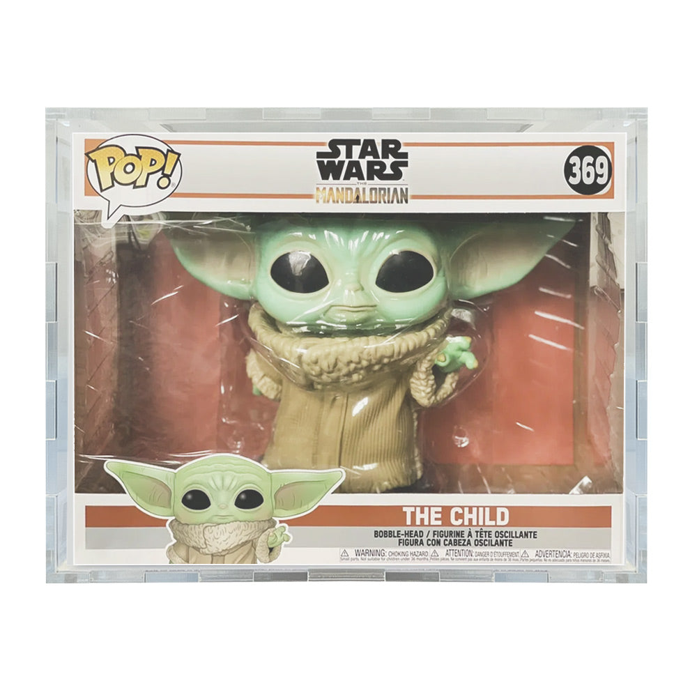 Custom Acrylic Hard Case for 10 INCH THE CHILD #369 Funko Pop Grail Boxes (4.5mm thick) Fits 12.875h x 17w x 8.25d