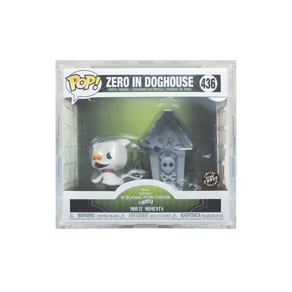 Custom Acrylic Hard Case for POP MOVIE MOMENTS ZERO DOGHOUSE #436 Funko Pop Grail Boxes (4.5mm thick) Fits 8h x 8.75w x 6.75d