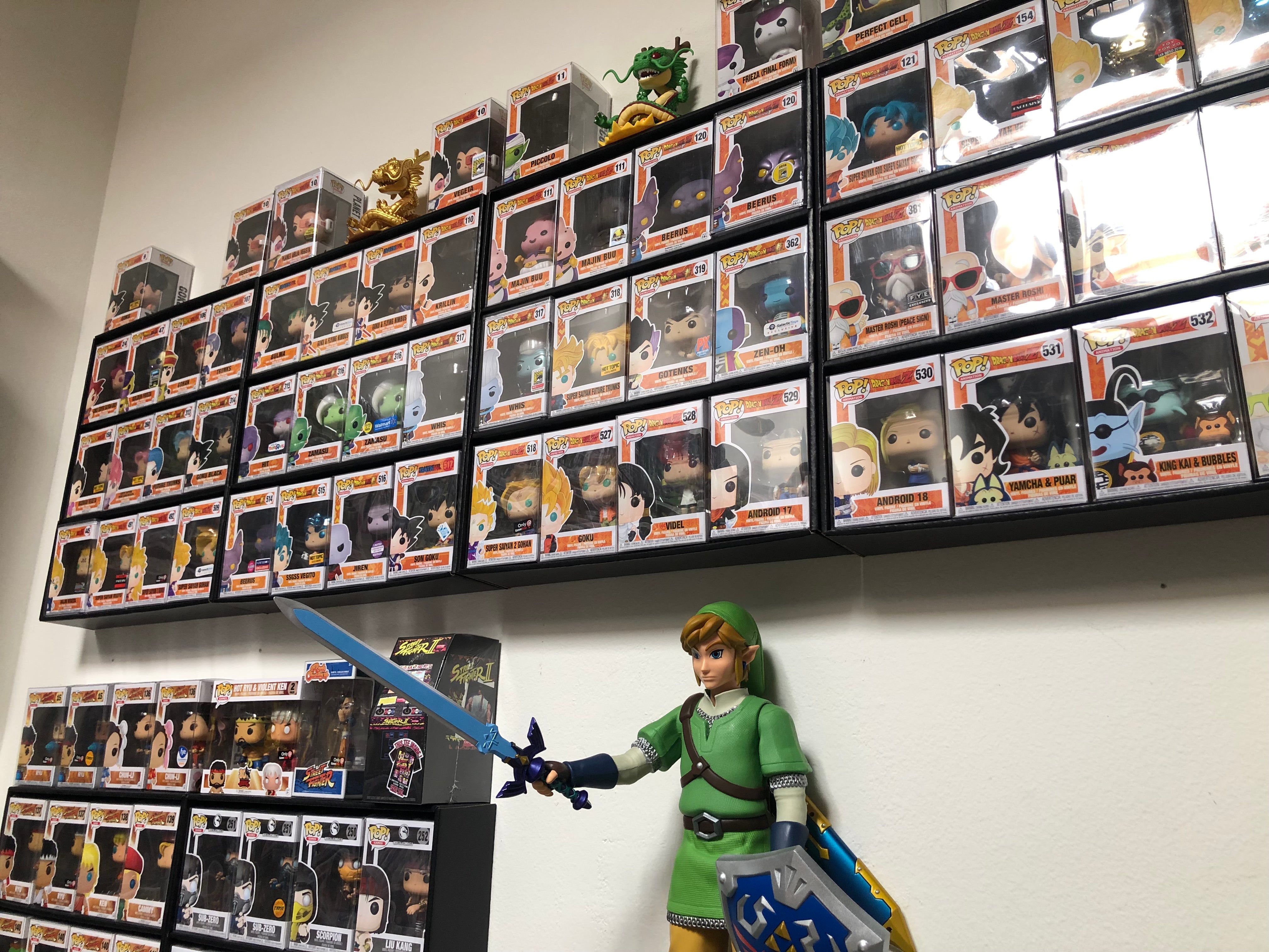 action figure wall shelf