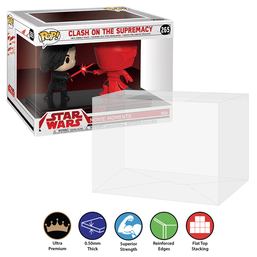 Funko POP! Movie Moments Clash on the Supremacy Kylo #265 Pop Protector  Size CONFIRMED!– Display Geek, Inc.
