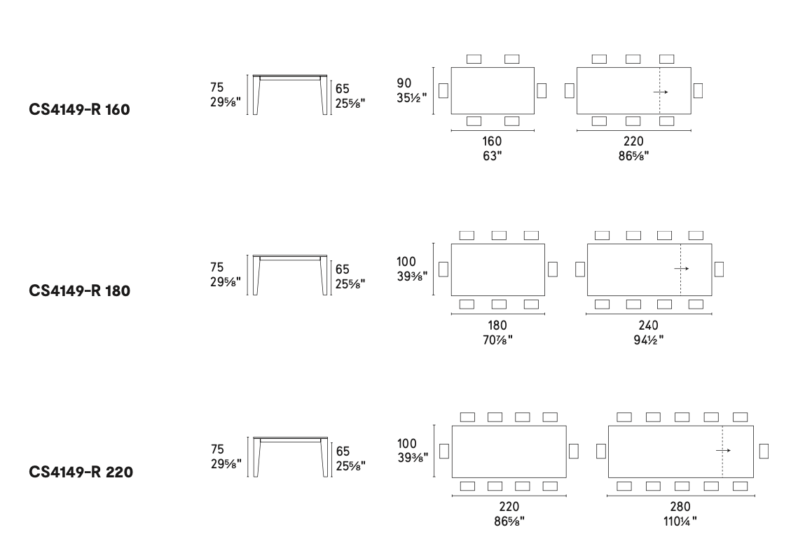 Calligaris Dogma Dimensions