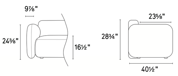 Calligaris Ginza Sofa Dimensions