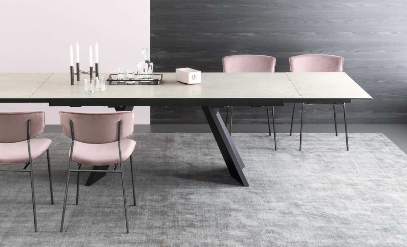 blush pink chairs fifties calligaris