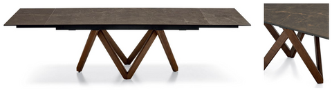 Cartesio-extending-table-calligaris-bronze