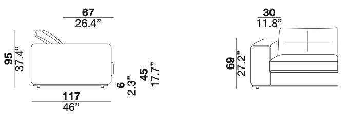 Dolce Vita Sofa Dimensions