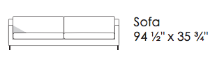 Eilersen Streamline Sofa Dimensions