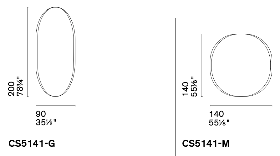 calligaris-brame-mirror-dimensions