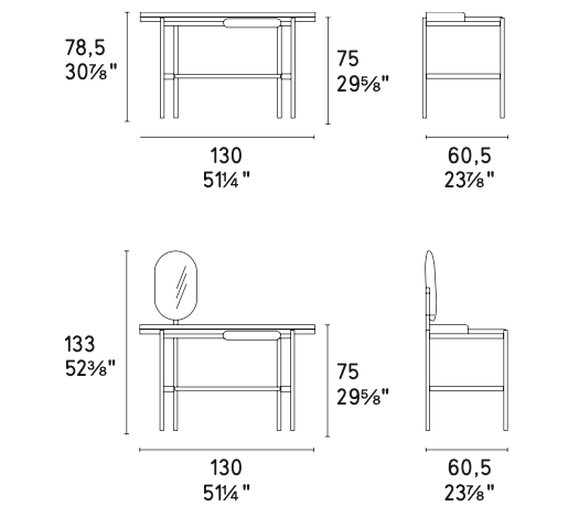 calligaris madame dimensions