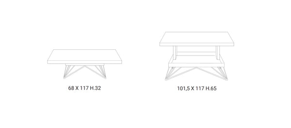 Radius Table Ozzio Dimensions