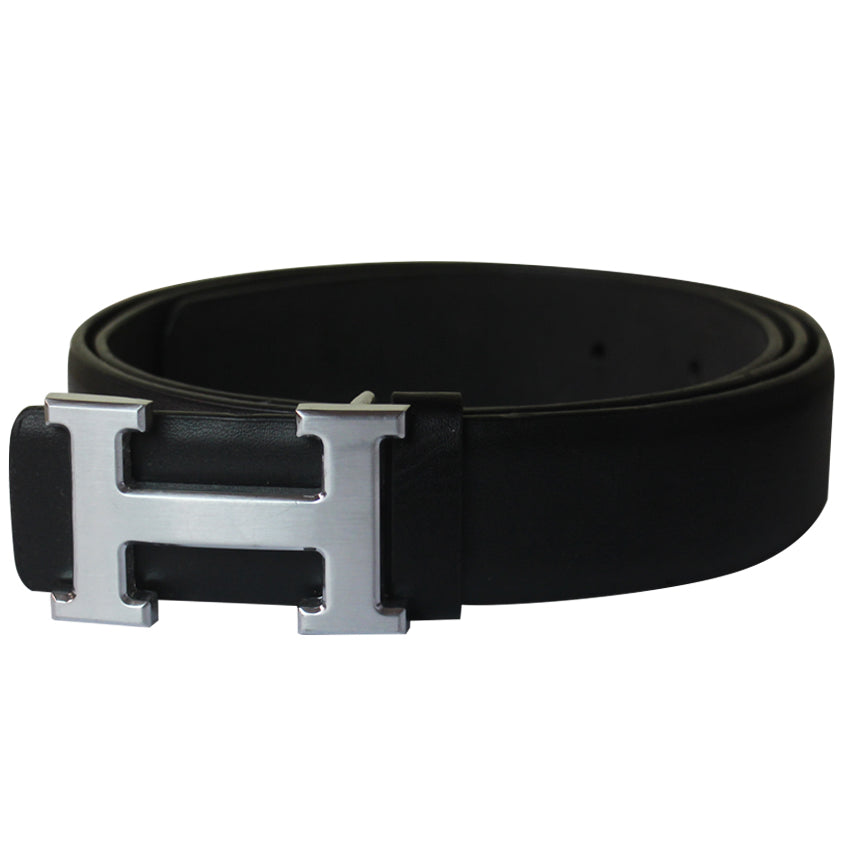 black leather belt