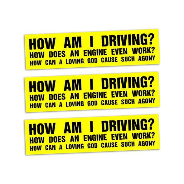 How Am I Driving Stickers and Magnets – TopatoCo