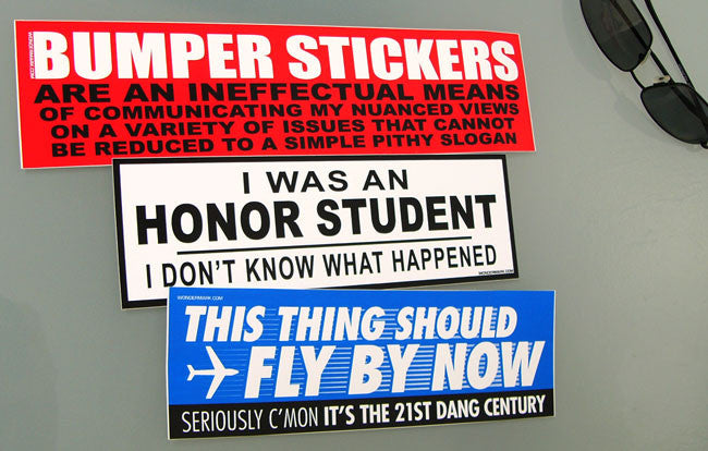 bumper stickers