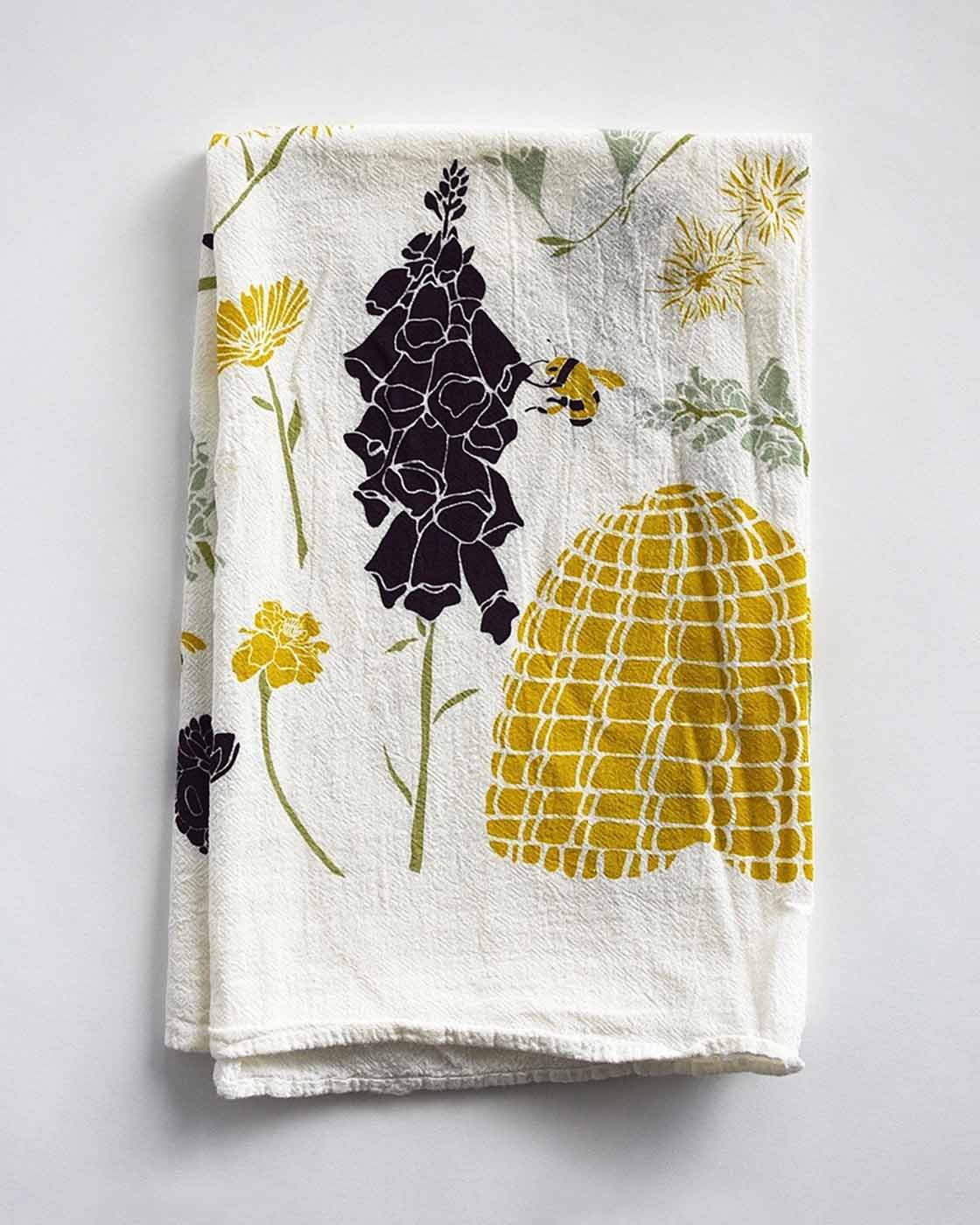 Honey And Hive Tea Towel