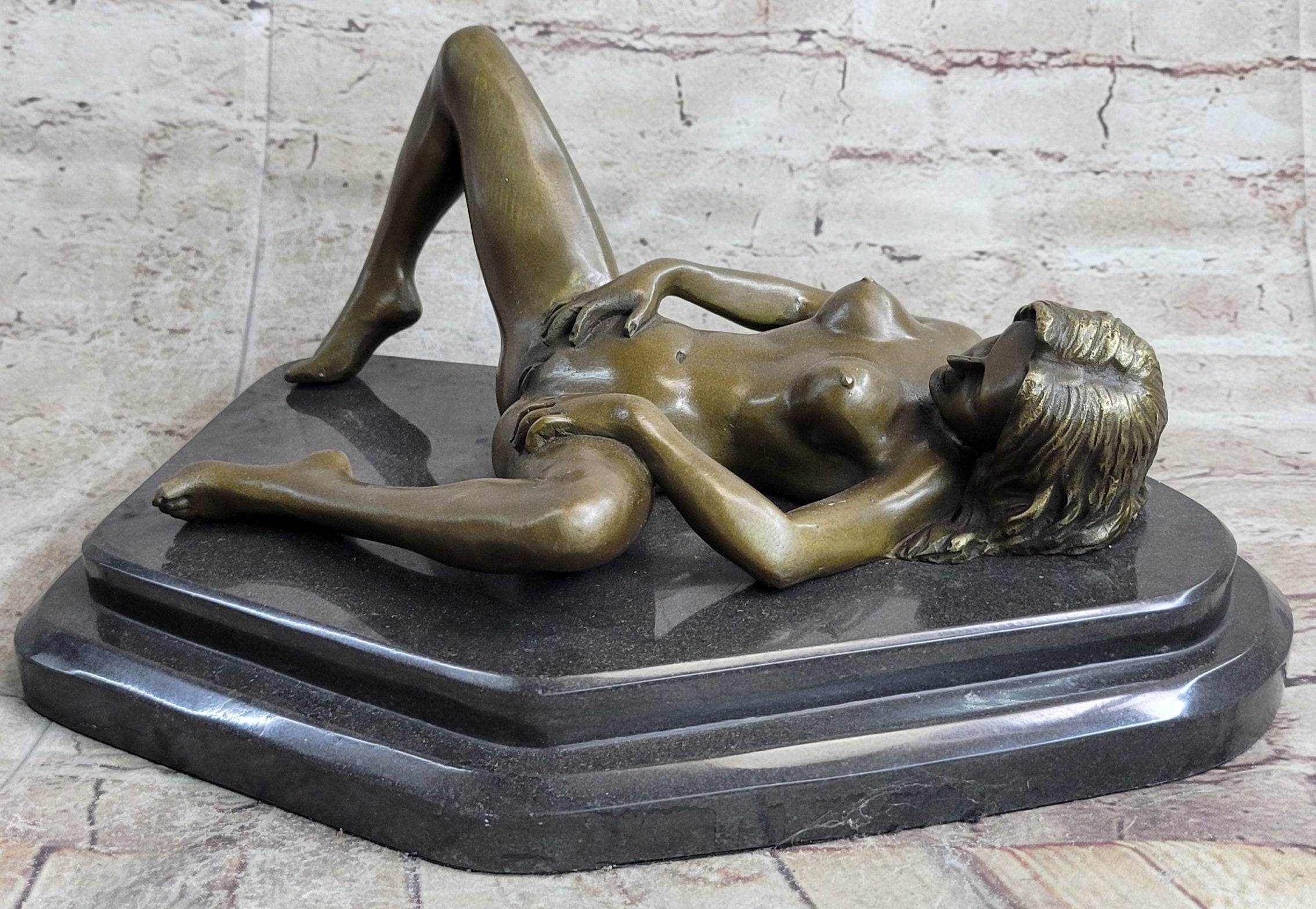 Large Bronze Sculpture Erotic Nude WomanNaked Figural Hand Made Master â€“  Bronzhaus