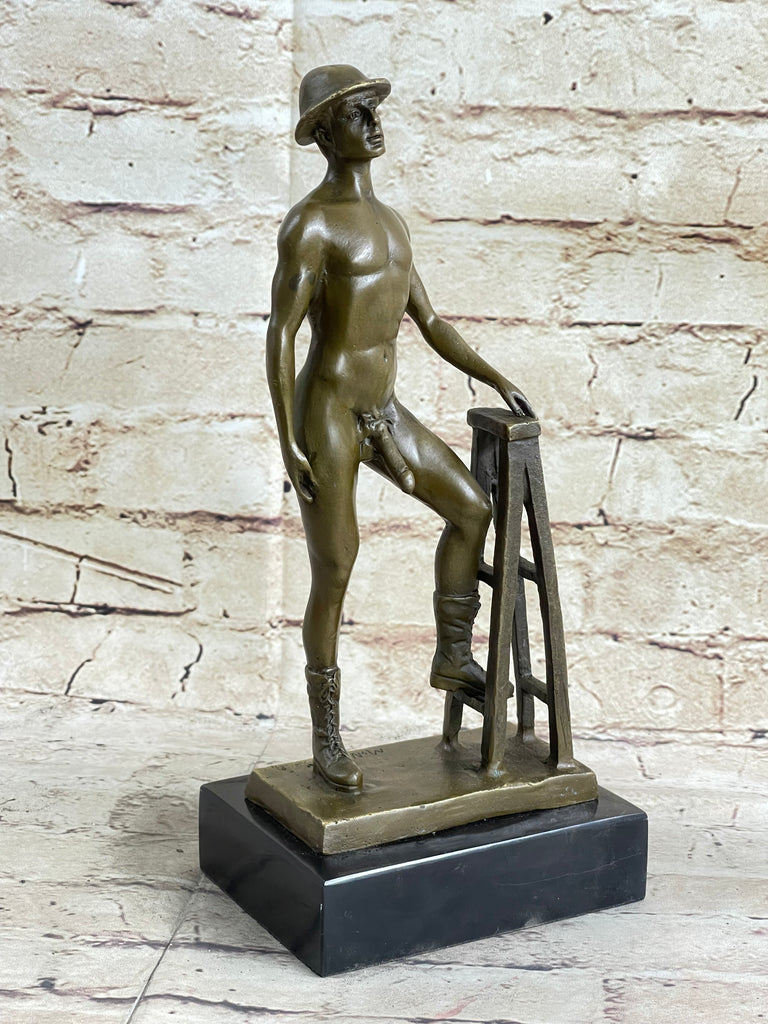  Vintage Bronze Statue of Nude Woman in Bondage On Marble Base  Sculpture Figurine Handmade Bronze Art Sale by Think Bronze : Everything  Else