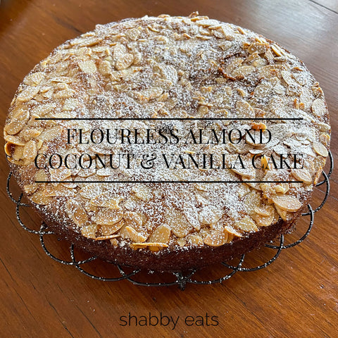 Flourless Almond Coconut and Vanilla Cake 