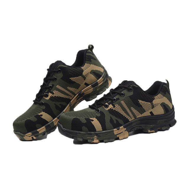 camouflage work boots