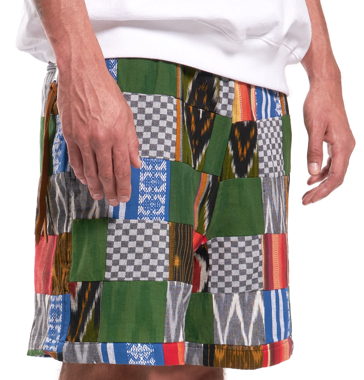 ENS  Patchwork Shorts