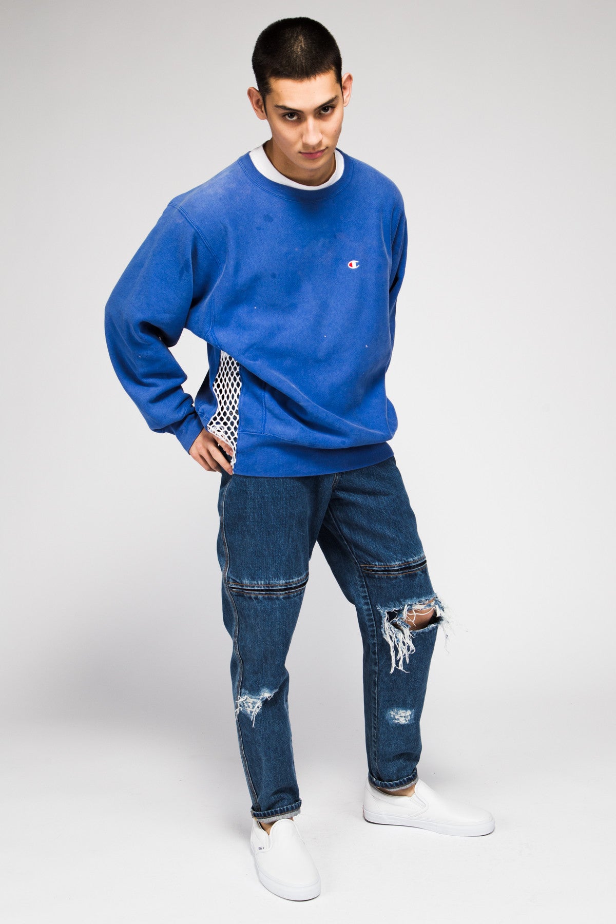 CHAMPION SWEATER IN BLUE LK1