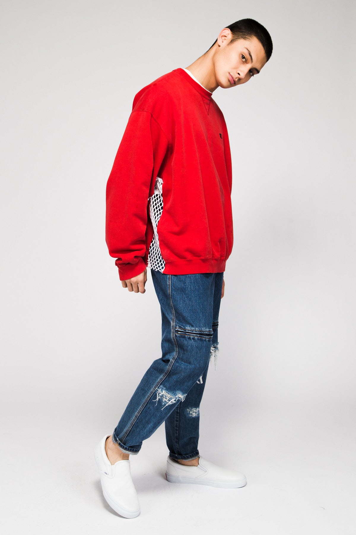 CHAMPION SWEATER IN RED LK1