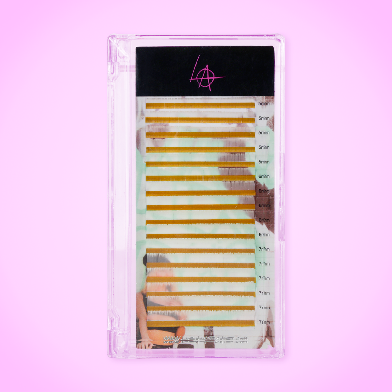 LASH ANARCHIST - COLORED LASH TRAY - WHITE - C CURL